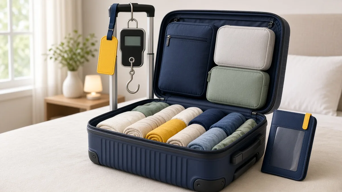 Leicht packen: Gepäckwaage, Packwürfel & weniger Übergewicht