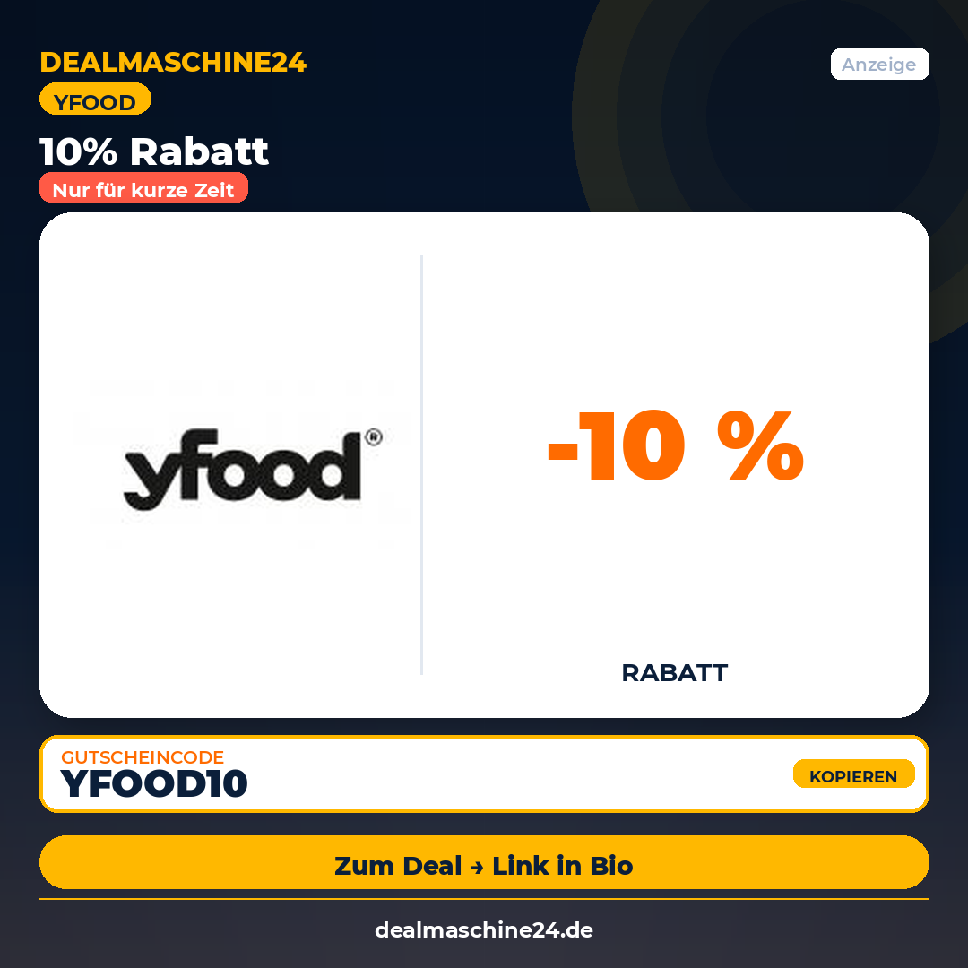 yfood: 10% Rabatt